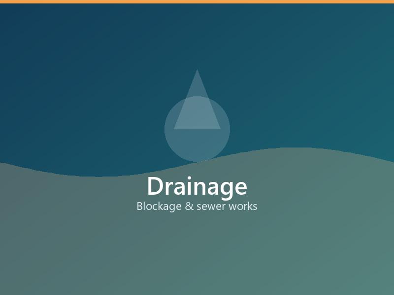 Drain clearing and sewer works