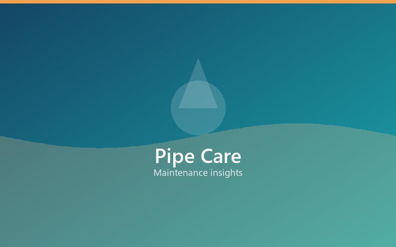 Water piping under maintenance