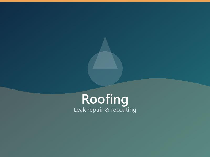 Roofer repairing a leaking tiled roof